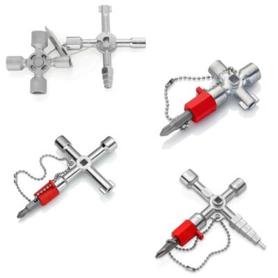 Knipex TwinKey Schaltschrankschlüssel für gängige Schränke und Absperrsysteme