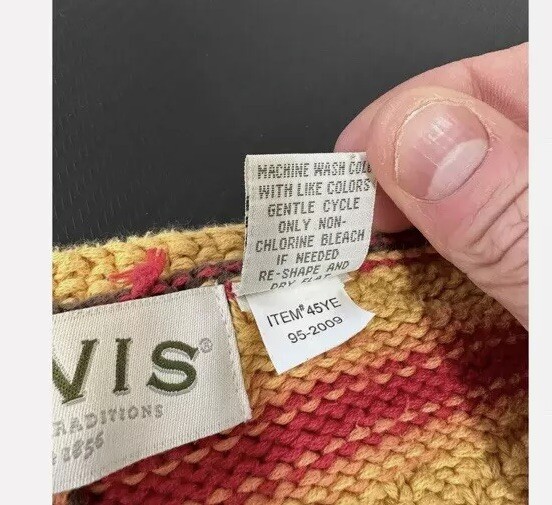 Orvis Colorblock Patchwork Knit Sweater Size Smal… - image 10