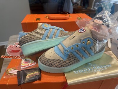 Sz 8M - Adidas Rivalry Low x UNHEARDOF  Building Bridges  Orange Box limited 200