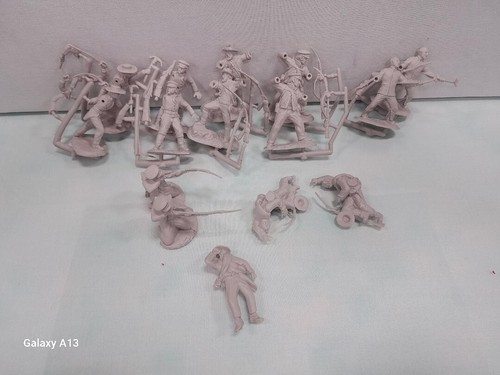 CONTE COLLECTIBLES ALAMO DEFENDERS SET #3 (15 FIGURES) GREY - Picture 3 of 6