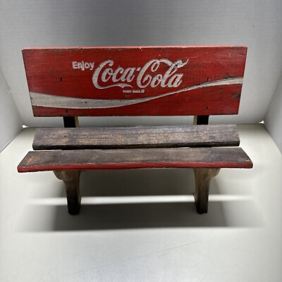 Vintage COCA-COLA DISPLAY BENCH Handmade Wooden Craftsmanship | eBay