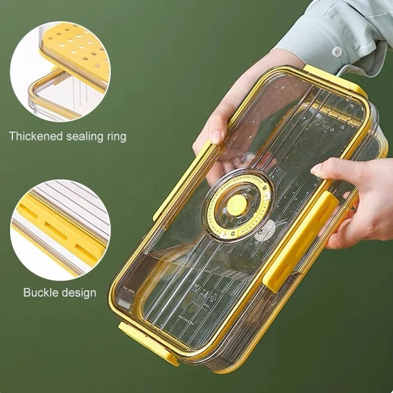 Refrigerator plastic food storage container Transparent Frozen Kitchen Supplies