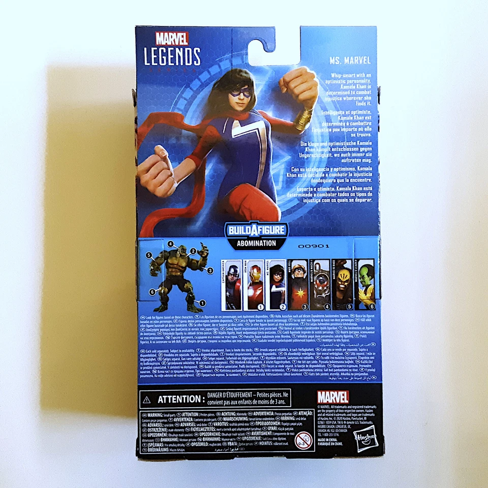 Hasbro Marvel Legends Ms. Marvel Avengers Build a Figure Abomination Gamerverse - Image 2 of 2