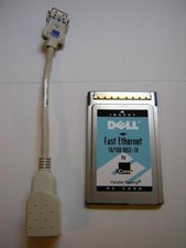 3Com 10/100 LAN CardBus Ethernet PC Card with Dongle Cable 3CCFE575CT-D