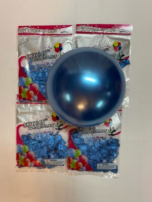  CHROME BALLON METALLIC BLUE 50PIECE 12'' FOR ANY SPECIAL EVENT LATEX