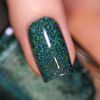 ILNP Park Ave - Deep Jade Green Ultra Holo  Nail Polish