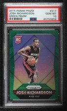 2015-16 Panini Prizm Rookies Green Prizm Josh Richardson #317 PSA 10 GEM MT 1b8