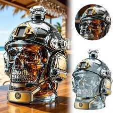 Unique Skull Head Whiskey Decanter Bottel , For HalloweenοΌparty Or Bar Use