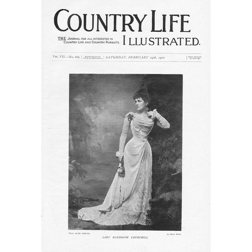 Lady Randolph Churchill (Jeanette Jerome) - Antique Print 1900