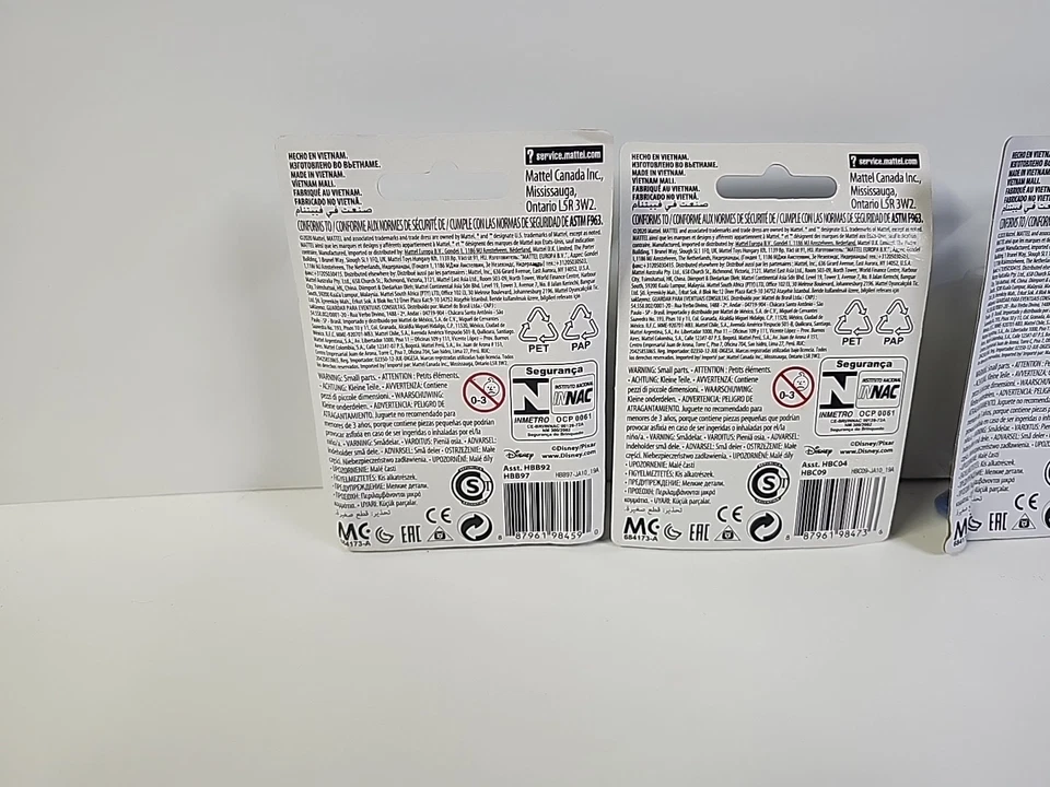 迪士尼皮克斯微型收藏玩偶 Monsters, Inc. Finding Nemo(5 件装)全新带包装 — 第 4/4 张图片