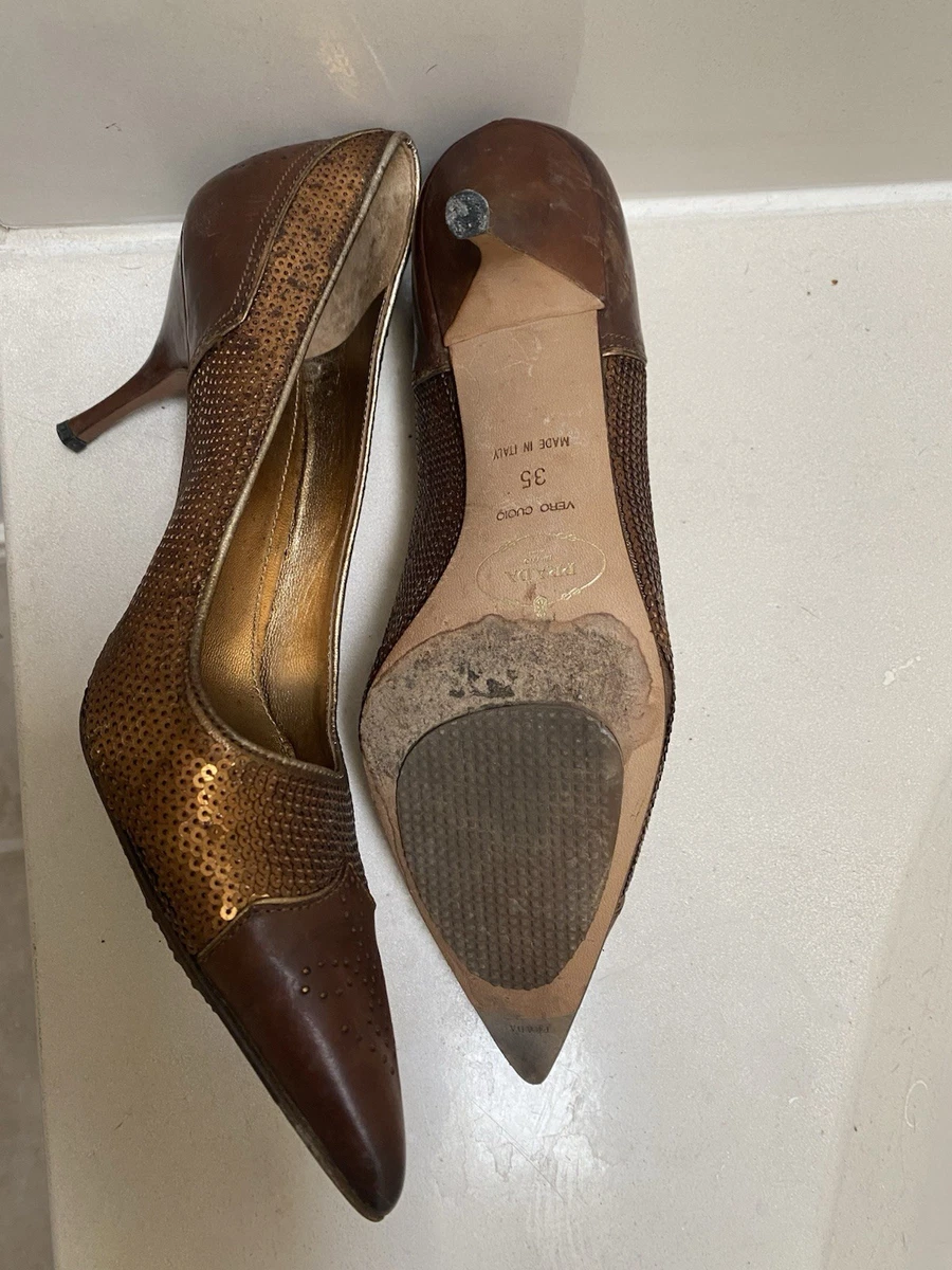 PRADA Kitten Brown Heels for Women for sale | eBay