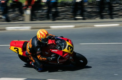 #ad Ian Simpson Honda Britain 750 Isle of Man TT at Snaefell Mountain Old Photo 2 AU $9.00