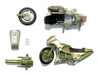 Hasbro Vintage 1985 G.I. Joe Silver Mirage Vehicle Part Lot 3.75”