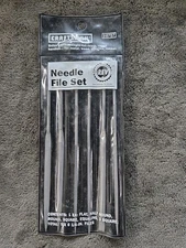 Vintage Sears Craftsman Swiss Pattern Needle File Set 9-6757 Jeweler's- w/ Pouch