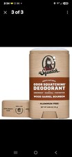 DR. SQUATCH Men's Natural Solid Deodorant Wood Barrel Bourbon 2.65oz