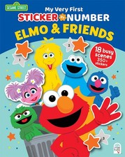 Sesame Street Elmo  Friends - My Very First Sticker by Number Activity Book for