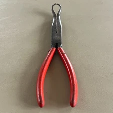 KNIPEX 38-200 8" Long Nose Gripper Pliers Curved Red Handle