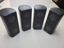 LOT OF 4 INFINITY Speakers With Wall Mounts - SAT 1100 Aluminum 8 Ohm TESTED