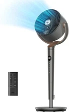 Dreo Fan for Bedroom, 120° Oscillating Standing Fans, Quiet Floor Fan with DC Mo