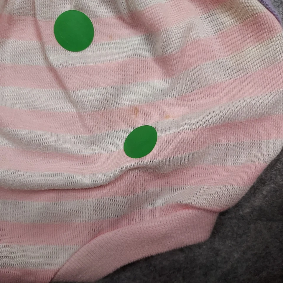 Mameluco a rayas JCPenney Sesame Street Grover de colección 12 M años 80 Muppet niñas Foto 4 de 4