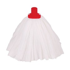 Professional Red Super White Screw / Threaded Mop Head 120g - Pack of 10