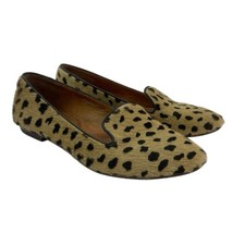 Madewell Teddy Loafer Size 7.5 Spotted Calf Hair Leopard Cheetah Flats
