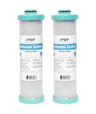 2 Pack 2.5 x 10" RV Water Filter Replaces FRE-10-GN Activated Carbon Block
