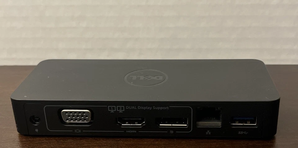 Estação de acoplamento de vídeo dupla Dell 2016 D1000 USB 3.0 Full HD com cabos - Imagem 4 de 4