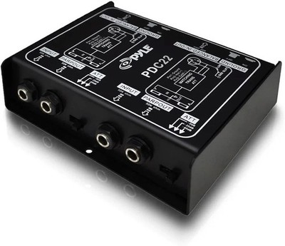 Pyle Pro PDC22 Dual Direct Box passive Direct Injection Box rauscharme Gitarre Con