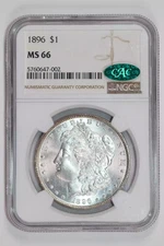 1896 MORGAN DOLLAR NGC MS66 CAC