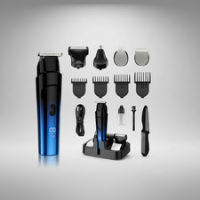 Beard Trimmer Waterproof Electric Razor Cordless Hair Clippers Blue