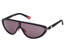 Authentic MONCLER Vitesse ML0239 01A Shiny Black Frame w/Smoke Lens Sunglasses