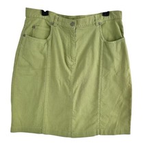 Woolrich cotton Apple Green Pencil Skirt Officecore