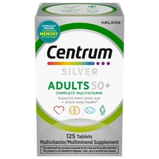 Centrum Silver Adults 50 Plus Multivitamin With Vitamin C, D & E, 125 Count