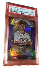 PAUL SKENES ROOKIE AMETHYST AUTO /75 2024 TOPPS TRIPLE THREADS PIRATES RC PSA 8 