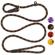 5Ft Dog Rope Slip Lead Adjustable Pet Nylon Leash for 10-80Lb Small Medium Dogs