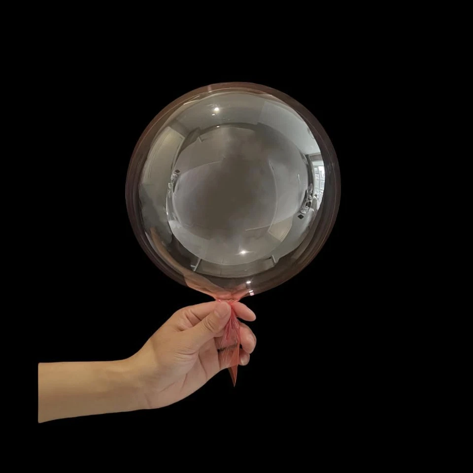 粉红色透明气球,20 件预拉小塑料透明气泡气球 Lat — 第 4/4 张图片