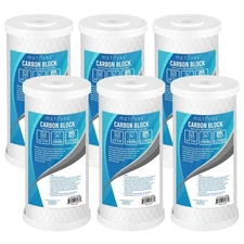 1 to 12 Pack 10” x 4.5” Whole House Carbon Block Water Filter Replacement 5 Mic