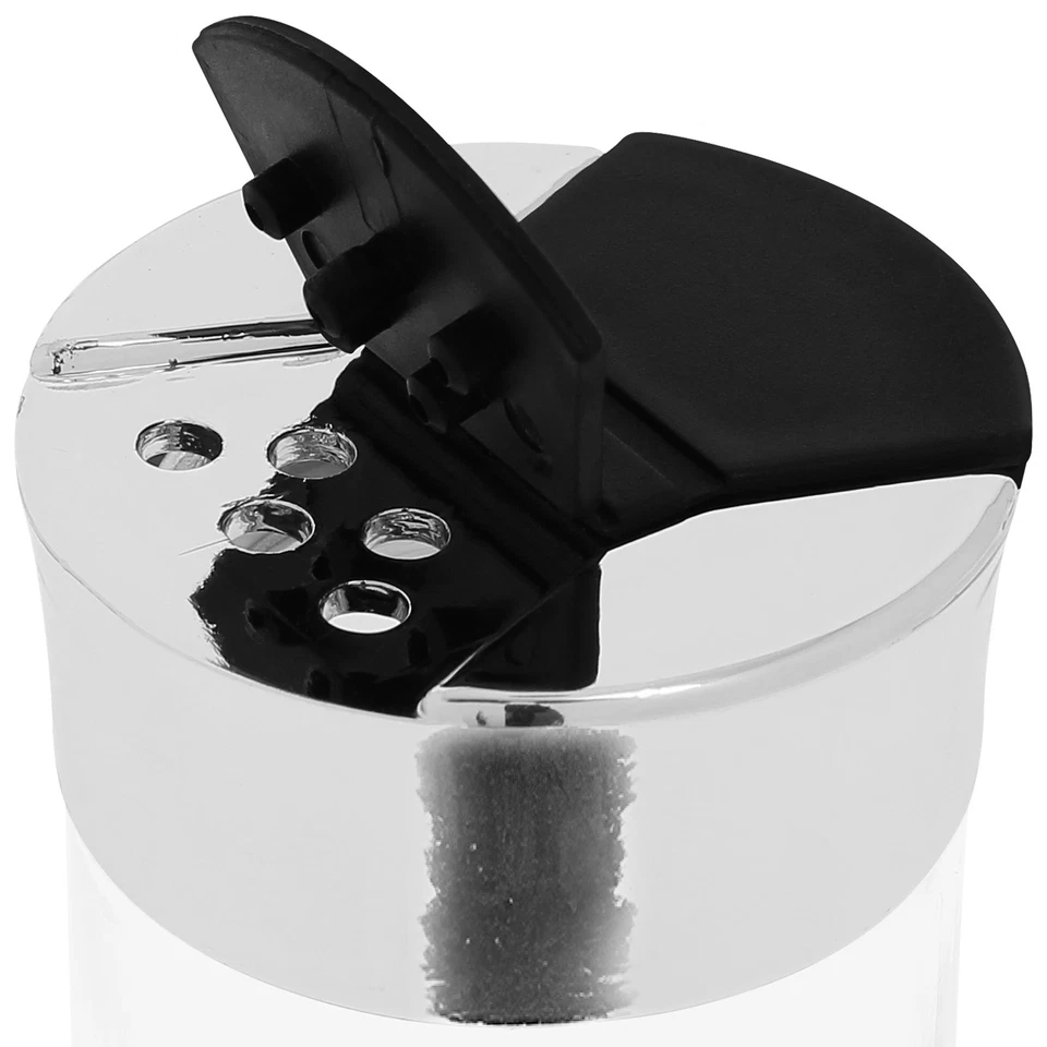 Cheffinger, Set 6 Barattoli 90ml con Supporto Inox per Spezie / Argento - Immagine 4 di 4