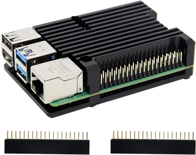 GEEKWORM Raspberry Pi 4 Model B Gehäuse Rüstung Kühlkörper Fall/Raspberry Pi 4B Aluminium