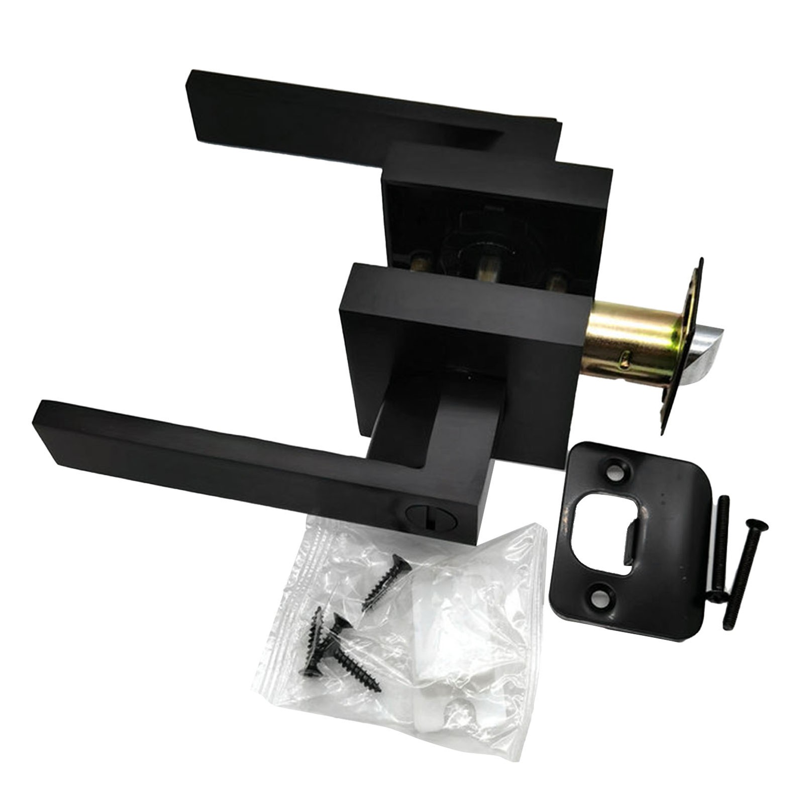 Door Handle Aluminum Alloy Rust Prevention Entry Lever Door Handle For Bath BAJ.