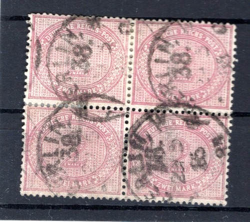 Dr-Pfennigzeit 37b As Block of Four Stamped Gepr. (DA6685
