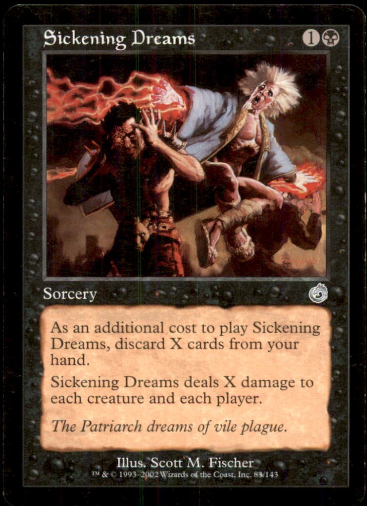 Sickening Dreams LP Light Play Torment MTG [10601]