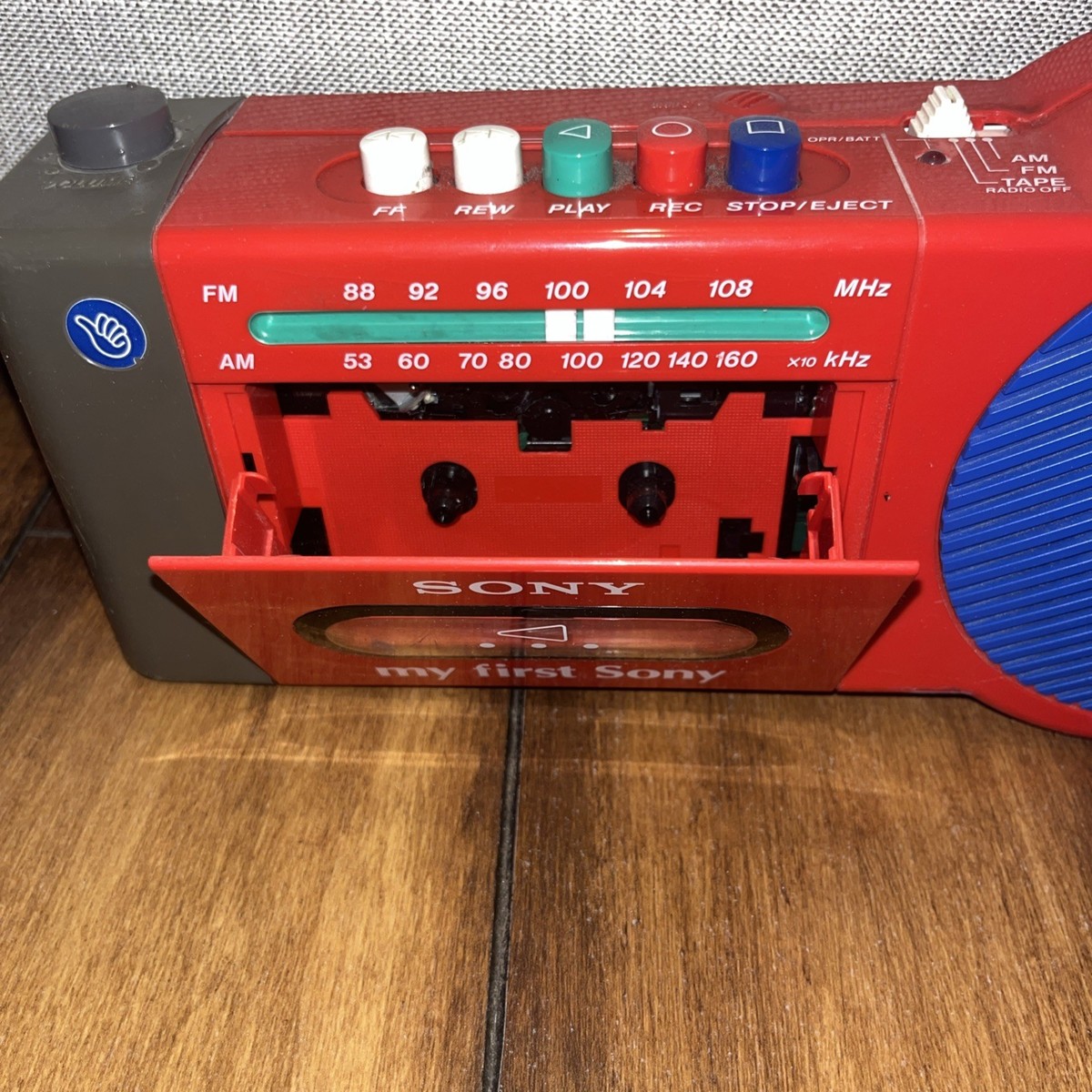 [美稼働品]レアmy first sonyラジカセCFM-2000 アダプター付 My First Sony Cassette Player CFM 2000 Radio Cassette player