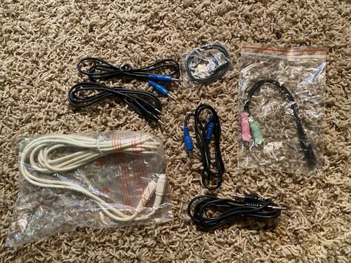 Lot of Stereo and Mono 1/8" Minijack  Adapter Cables