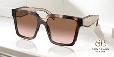 PRADA PR 24ZS 07R0A6 Caramel Tortoise Brown Gradient 56 mm Women's Sunglasses