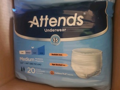 Attends Disposable Underwear Medium heavy 80 ct