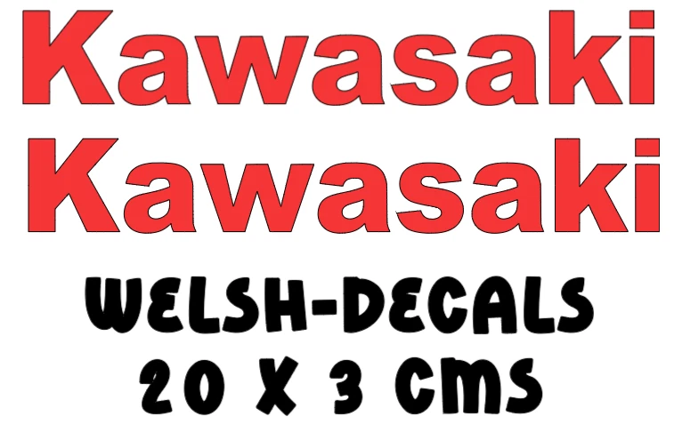 AFTERMARKET 2 x Kawasaki Decal - Image 2 of 4