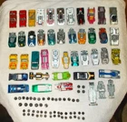 Vintage Old Hot Wheels Redlines Junkyard Lot of Original Parts Bodys Bases Tires