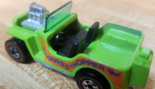 Hot Wheels Redline 1970 Grass Hopper Jeep Green - Excellent Condition - Picture 7 of 8